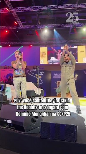 POV: Você cantou They're Taking the Hobbits to Isengard com Dominic Monaghan na CCXP25