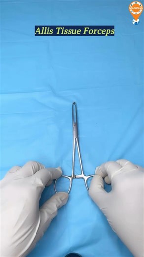 MediVaah on Instagram: "🔍 Allis Tissue Forceps | OT Instrument Viva Strong grip. Firm hold. Precise control. 🔹 Used to: Hold tough tissues like fascia and skin 🔹 Key feature: Sharp teeth for a firm, non-slip grip 🔹 Commonly seen in: General surgery, Gynecology & OT procedures 🔹 Viva tip: Teeth cause tissue trauma – avoid delicate tissues 📌 A must-know instrument for medical students & nurses 🎥 Watch till the end for quick exam points! #AllisTissueForceps #OTInstruments #SurgicalInstrument