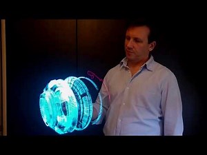 Hologram floating on air