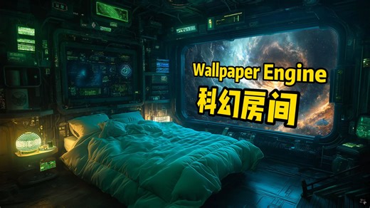 【Wallpaper Engine】未来科幻房间动态壁纸，满足你对未来科幻风的所有幻想！