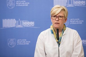 Šimonytė: tai, kas vyko vakare, niekaip nebūtų galima pavadinti taikiu mitingu