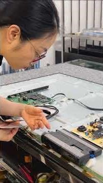 Don't rush to buy a new TV! The screen might look badly damaged, but simply cleaning that spot will
