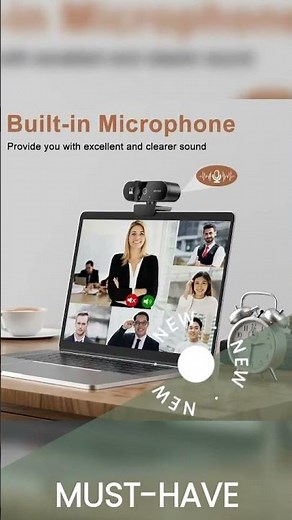 4K HD Webcam with Microphone – Auto-Focus USB Camera for PC and Laptop