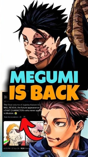 Megumi is going to appear in Jujutsu Kaisen: Modulo!
