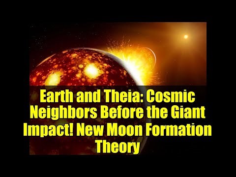 Earth and Theia: Cosmic Neighbors Before the Giant Impact! New Moon Formation Theory