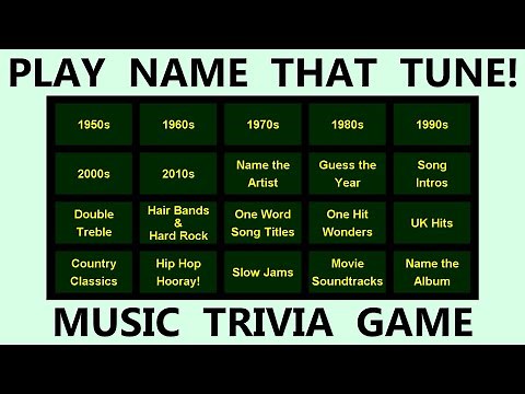 Name That Tune Music Trivia Game #20
