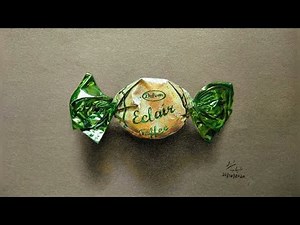 How To Draw Hyper Realistic candy | Pencil Drawing Time lapse