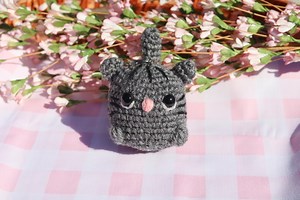 Crochet Cat Keychain: Handmade Mini Amigurumi Charm - Etsy