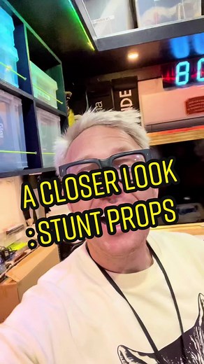 A closer look at some stunt props we use in movies and TV! #props #propmaster #pmg #learnsomethingnew #fyp #educational #moviemagic #alwayssafe #proptok