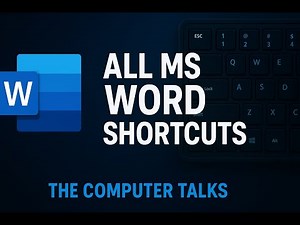 💻 Complete List of All MS Word Keyboard Shortcuts You Must Know!