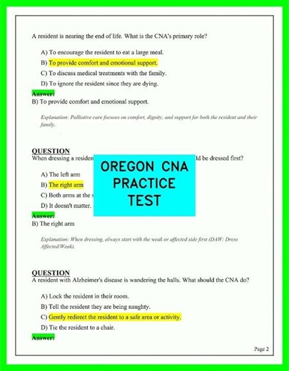 Ace the Oregon CNA Exam: 2026 OSBN Practice Test & Questions for Instant Certification