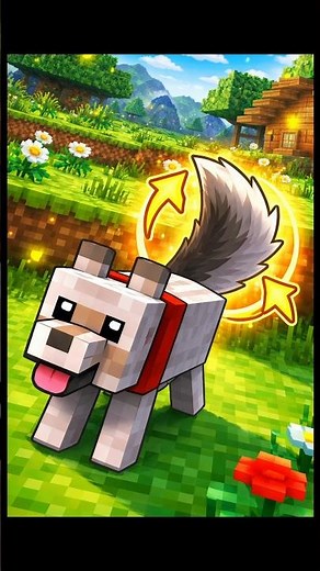 Why a Wolf’s Tail Matters in Minecraft #minecraft #shorts