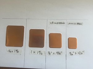 STYLE #2 Rectangle Copper Blank, 4 Sizes, 24- or 26-GAUGE Copper - Etsy