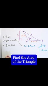 6.8K views · 105 reactions | Learn Algebra, Calculus, Physics, Chemistry & Engineering at: MathAndScience.com Succeed in the Area of a Triangle | Mathandscience.com | Facebook