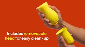 Hello Cake Spin Stroker - Spinning & Vibrating Male Masturbation Stoker - Beaded Textured Head - Waterproof & Rechargeable - Easy to Clean - Adult Sex Toy for Men