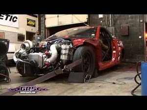 Paradise Racing 2RZ 4 cylinder engine on the dyno!!! 60psi 1100hp!!!