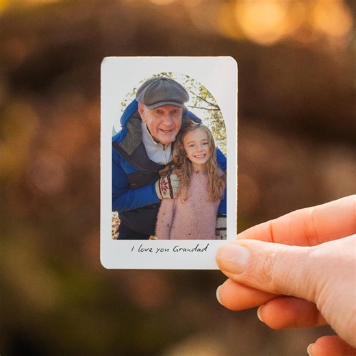 Personalised Photo Wallet Card | Double Sided Aluminium Card | Custom Arched Photo Keepsake | Wallet Keepsake | FREE UK Delivery - Etsy UK