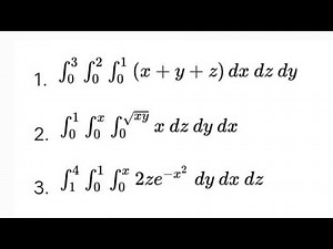 Triple Integrals | Calculus 3 | Definite Integral