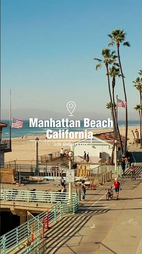 Manhattan Beach, California 🌴🌊 #LA #ManhattanBeach #LosAngeles #California #Shorts ￼