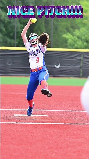 Slow-Mo Showcase: Softball Pitcher's Technique Unveiled #shorts