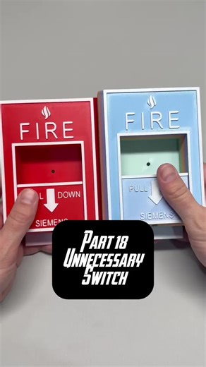 3D Printed Light Switch Cover as Fire Alarm Station