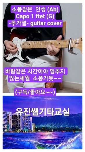 소풍같은 인생/7080노래/추가열/guitar cover/ 유진쌤기타교실 / 기타초보탈출