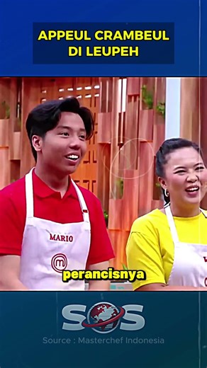Moment Lucu Chef Juna Impersonate Apple Crumble Mario #masterchef #viralshorts #shorts