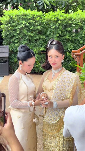 Myanmar traditional wedding designs by Designer Winty Inaing