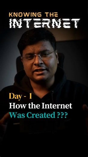How the Internet Was Born | Knowing the Internet | Day 1 The Dark Web makes us curious, but we know very little about the internet we use every day. Day 1 | Knowing the Internet Discover how the internet was actually created, why it was built after World War, and how it was designed to survive enemy attacks. This is the real origin story of the internet—beyond reels, memes, and Netflix. #KnowingTheInternet #InternetHistory #OriginOfInternet #ARPANET #InternetFacts #CyberHistory #DarkSideOfIntern