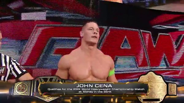 John Cena vs. Kane -Stretcher Match to Qualify for the WWE World Heavyweight Championship Ladder Match: Raw, June 16, 2014