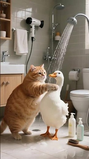 Cute Cat Chef Cooking Tasty Food | Funny Cartoon Animation for Kids