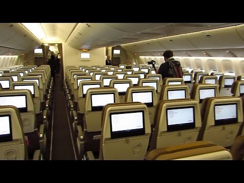 CABIN TOUR Swiss Boeing 777-300ER - Economy, Business and First Class [Full HD]