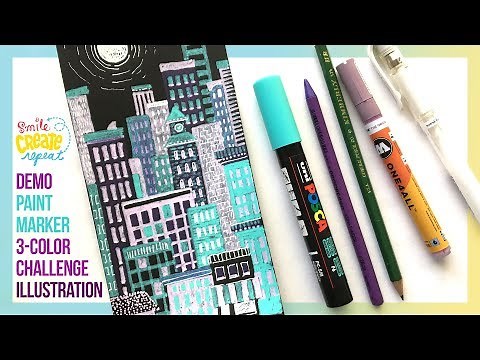 HOW TO PAINT with ACRYLIC PAINT MARKERS TUTORIAL | Smile Create Repeat