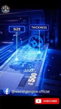 How ATM Detects Fake Notes? #learningengine #facts