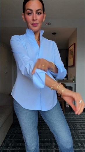 Jeans #ootd and a shirt hack☀️💋Outfit in pinned comment #denimgirl #beautyover40
