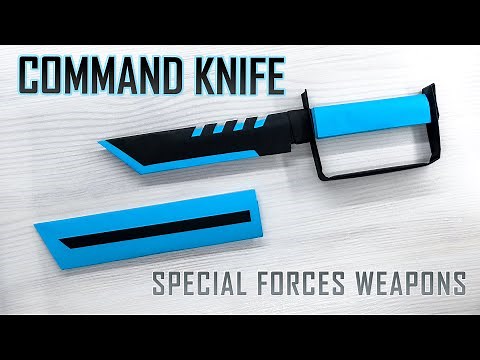 Craft the Ultimate Command Knife - a Futuristic Masterpiece! Origami Knife with Sheath