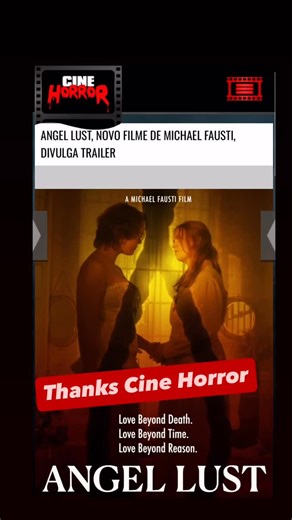 Massive thank you to @cine.horror.festival for sharing the poster and trailer for our next feature ANGEL 👼🏼 LUST. More info soon. In the meantime, check out the article at: https://www.cinehorror.com.br/noticias/angel-lust-novo-filme-de-michael-fausti-divulga-trailer?id=1691 #Trailer #TimeTravel #Scifi #Sapphic #fantasyfilm #HorifficFantasy #OfficialTrailer #FilmRelease #CineLaunch #FaustiFilms #DarkCinema #IndieFilm #VisualStorytelling #Cinephile #ArthouseHorror #FilmJourney #ArthouseFilm #Fi