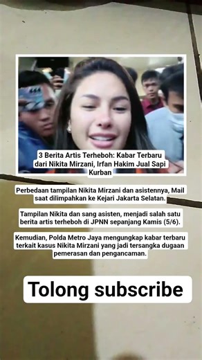 3 Berita Artis Terheboh: Kabar Terbaru dari Nikita Mirzani, Irfan Hakim Jual Sapi Kurban