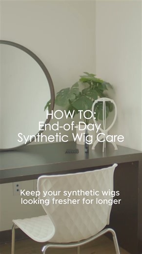 ✨ How to care for you Synthetic wigs at the end of the day 🙌 ⁠ ⁠ 1. Comb Gently: Use a wide-tooth comb to remove tangles and oil buildup.⁠ 2. Remove Carefully: Lift your wig from the ear tabs, avoiding the delicate lace front.⁠ 3. Apply Detangler: Hold your wig palm up and spray HD Smooth Detangler 3-5 times to protect the fibers.⁠ 4. Distribute Product: Comb the detangler through with a wide-tooth comb, starting at the ends and working your way up.⁠ 5. Store Properly: Place your wig on a wig s