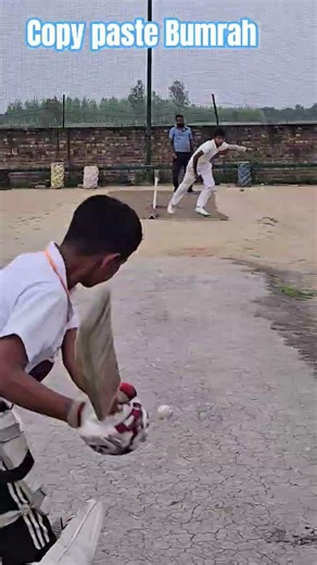 NetPractice #LeatherBall copy paste Bumrah vs Arnav Bowling action batreview #viral #sports#training
