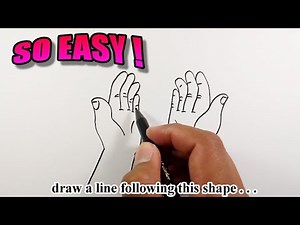 How to draw a hand praying | Easy Drawings