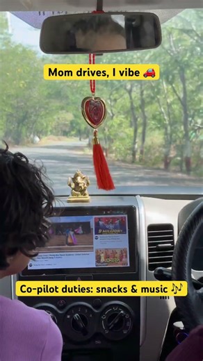 Co-pilot duties: snacks & music 🎶 #minivlog #trending #daughterlove