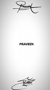 10K views · 1.1K reactions | Praveen Name 2 types Follow and Comment your Name ✍️ . . Order for your name with Different WhatsApp 8800134151 #signdhirendra #reels #mumbai #trending #fashion #kerala #maharastra #instagood #google | sign.dhirendra | Facebook