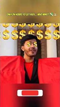 Only 24 Hours to Get RICH… Who Wins? 💸⏳ || #viral #shorts #subscribe #shortsfeed #challenge