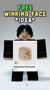 Free Winking Face Idea! 🔥😲 In Roblox! #roblox #robloxfyp #robloxskin #robloxfreeskins | AK SM WORLD
