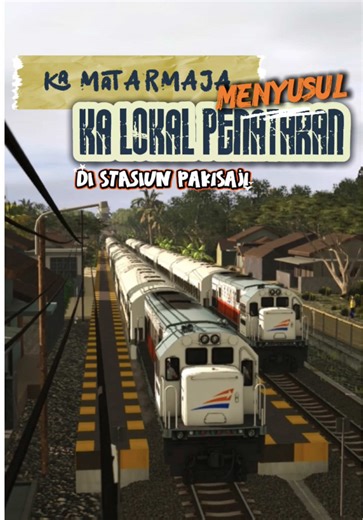 Dinas jadi masinis di skenario baru Gapeka 2025 KA 269 Matarmaja Malang-Solo Jebres dalam rute Indonesia Real Scale Super Detail by Andrews Production pada game Trainz Railroad Simulator. Kabar Gembira‼️ Telah hadir mulai 1 Februari 2026, skenario-skenario baru Gapeka 2025 untuk rute dari dan ke Malang. Skenario ini sudah dibuat dirute terupdate dan menggunakan add on KA baru New Livery. Skenario-skenario baru ini akan tersedia di relasi Malang-Blitar, Malang-Kertosono, Malang-Surabaya via Kerto