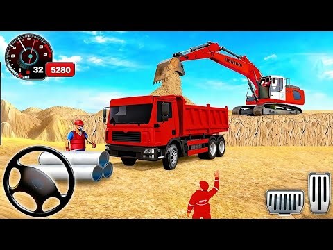 Real JCB Excavator Construction Simulator 3D – Heavy Machine Driving Game (Android Gameplay)