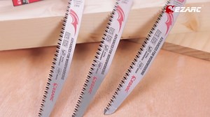 EZARC Japanese Teeth Reciprocating Saw Blades 9 Inch, Tri-Edged Fleam Ground Teeth Wood Pruning Saw Blades 8 TPI for Woodworking, 5 Pieces