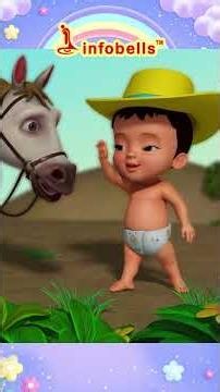 Chal Mere Ghode Chal Chal Chal - Horse Song | Hindi Rhymes & Cartoons | Infobells #hindirhymes