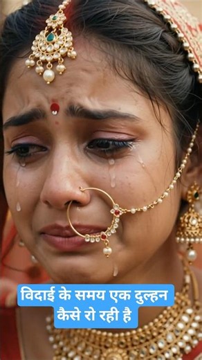 How a bride is crying during her wedding farewell